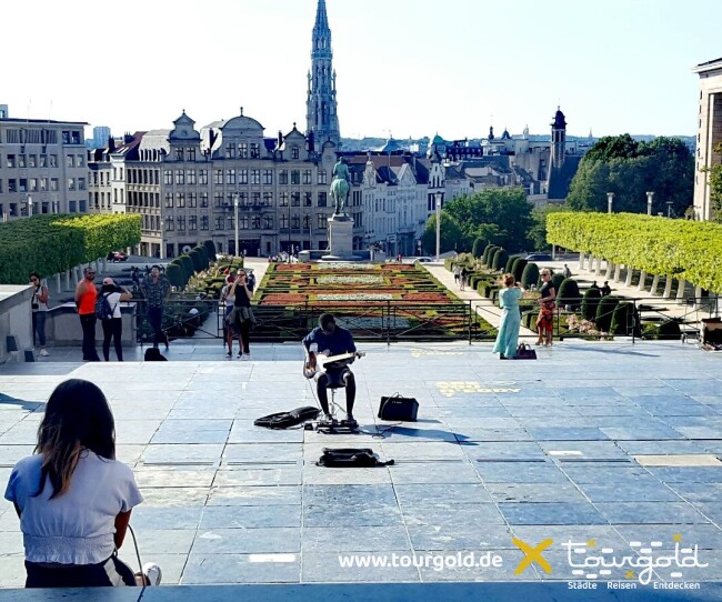 Zum Kennenlernen: Brüssel Stadtrundfahrt mit Rundgang Mont des Arts
