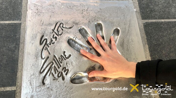 Handabdruck von Silvester Stallone in Cannes