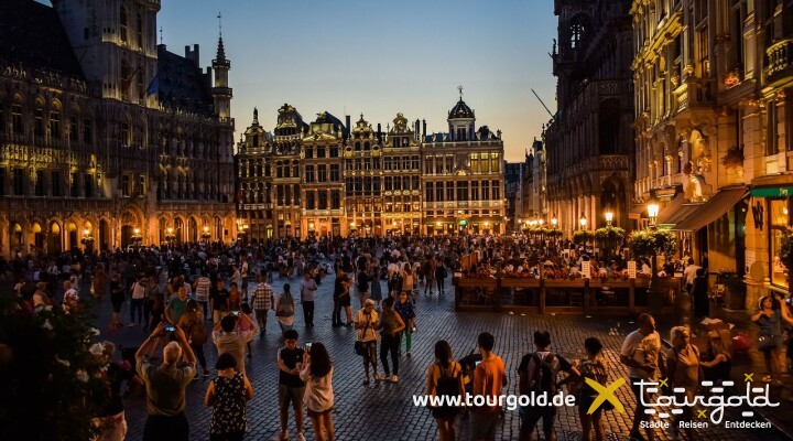 Highlight in Brüssel: Der Grote Markt bei Nacht